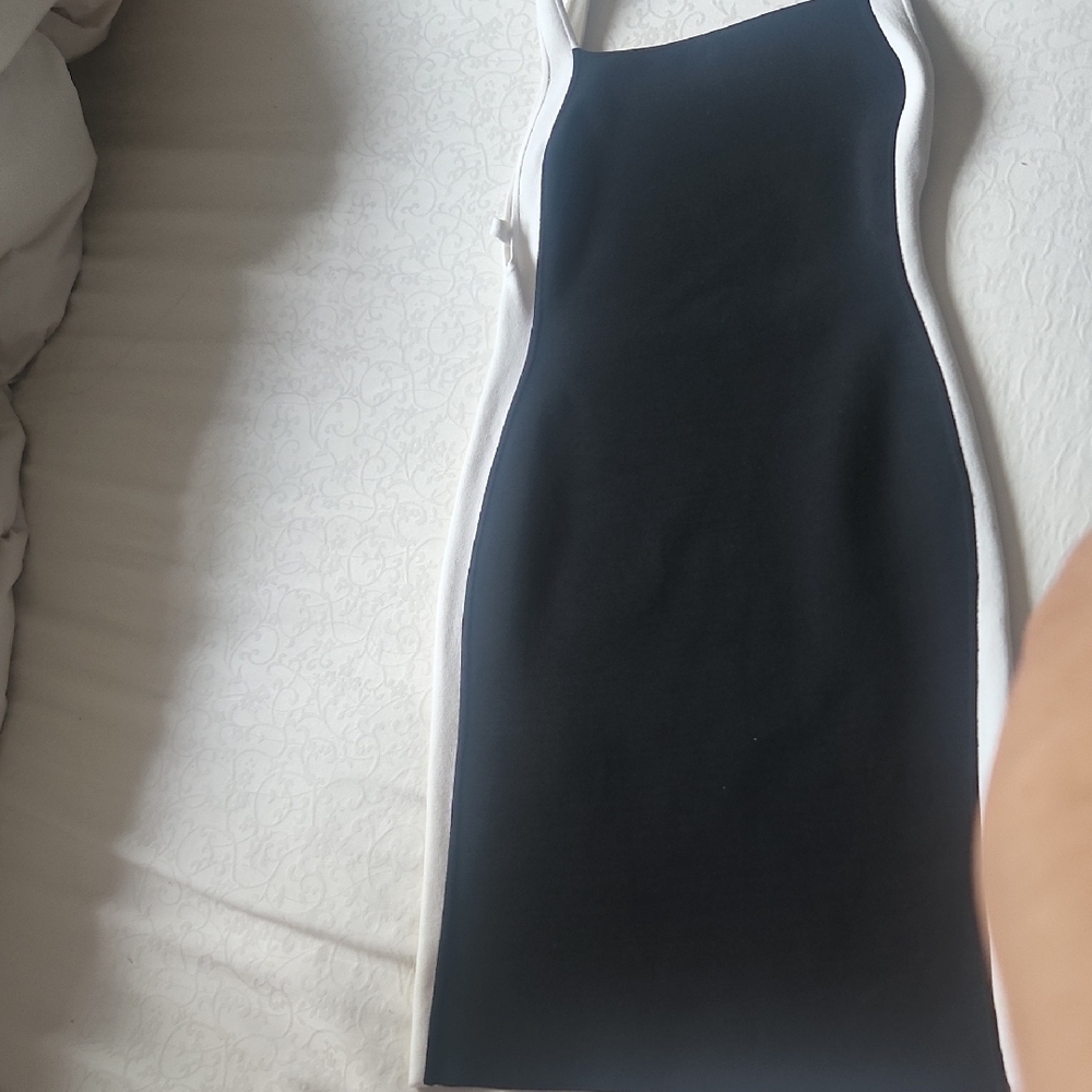 Franzoska Fox Elegant Black and White Dress